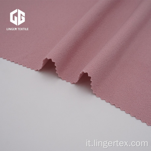 Crepe di poliestere tessuto a maglia twill con spandex